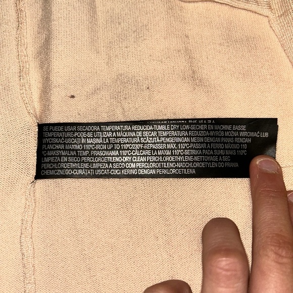 Zara knit women’s salmon colored buttonless cardigan - Picture 9 of 9